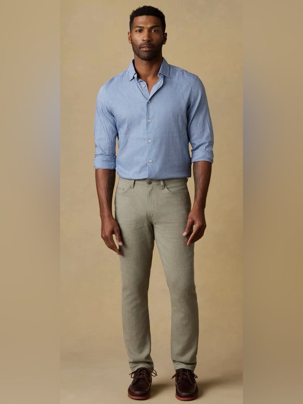 Faherty Movement Linen 5-Pocket Pants Men’s Size 34 - 32 Sage Cliff Brand New